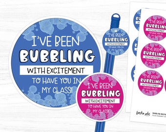 Bubble Back To School Tag, Gift for Students from Teacher, Back To School Night, Meet The Teacher Tag, First Day of School Gifts for Student