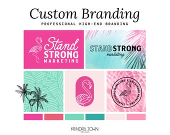 Custom Branding for Women Business Owners: Logo Suite, Color Palette, Icon and Patterns