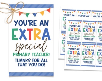 Extra Primary Teacher Gift, Gum Gift Tag, Primary Teacher Gift, Inexpensive Primary Gift, LDS Birthday Gift,  LDS Teacher Thank You