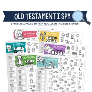Old Testament I Spy, Bible Game for Kids, Primary Lesson Activity, Kids Bible Study, Sunday School Activity, Old Testament Activity