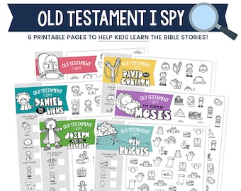 Old Testament I Spy, Bible Game for Kids, Primary Lesson Activity, Kids Bible Study, Sunday School Activity, Old Testament Activity