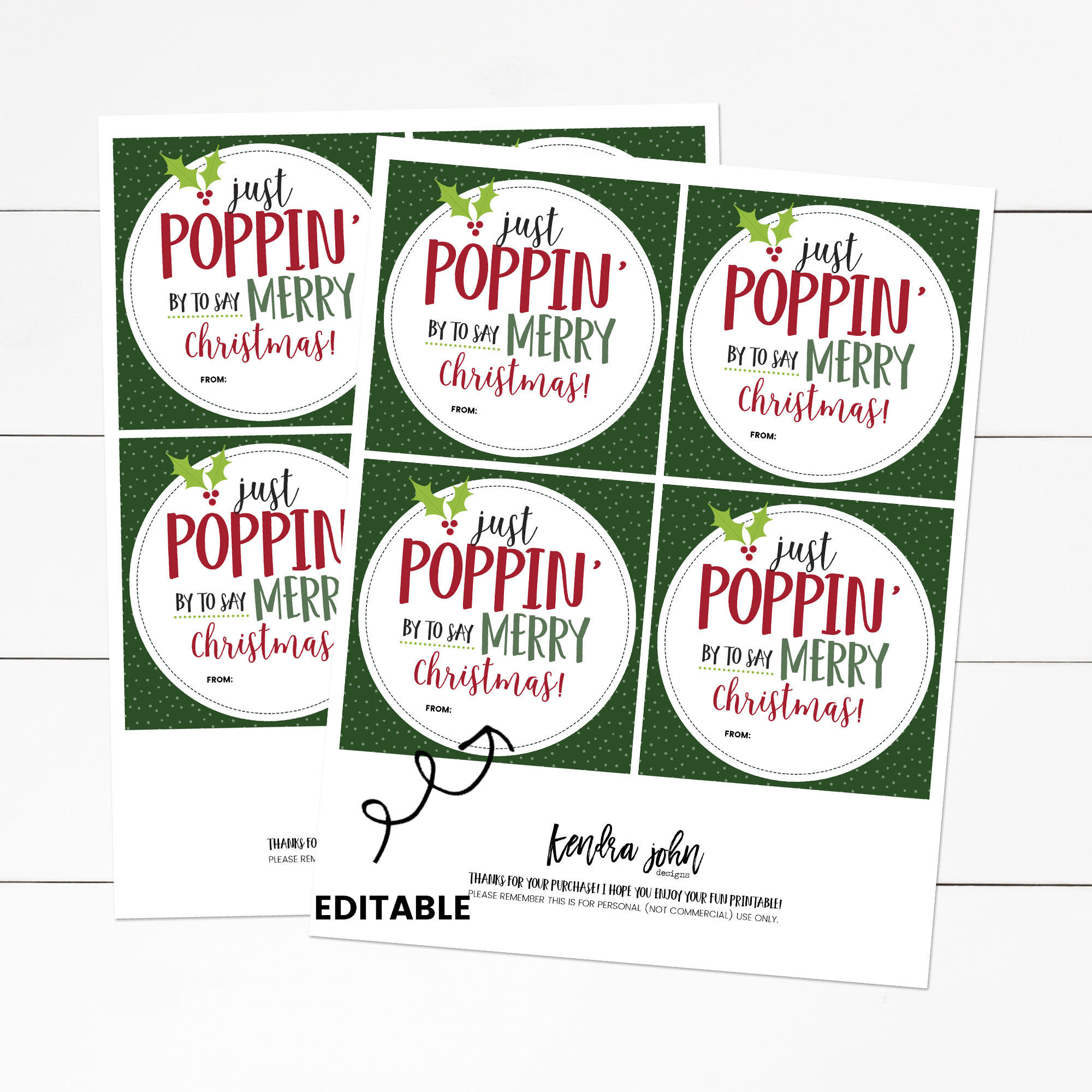 Christmas Pop It Fidget Gift Tags Circles IDCHRISTPOPIT0520 – Bailey Bunch  Designs