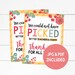 Teacher Gift Tag, Teacher Appreciation Printable Tag, Teacher Flower ...