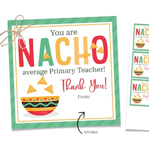 Primary Teacher Thank You, Primary Teacher Appreciation, LDS Primary Gift Ideas, Printable Primary Gift Tag, Teacher Training Printable
