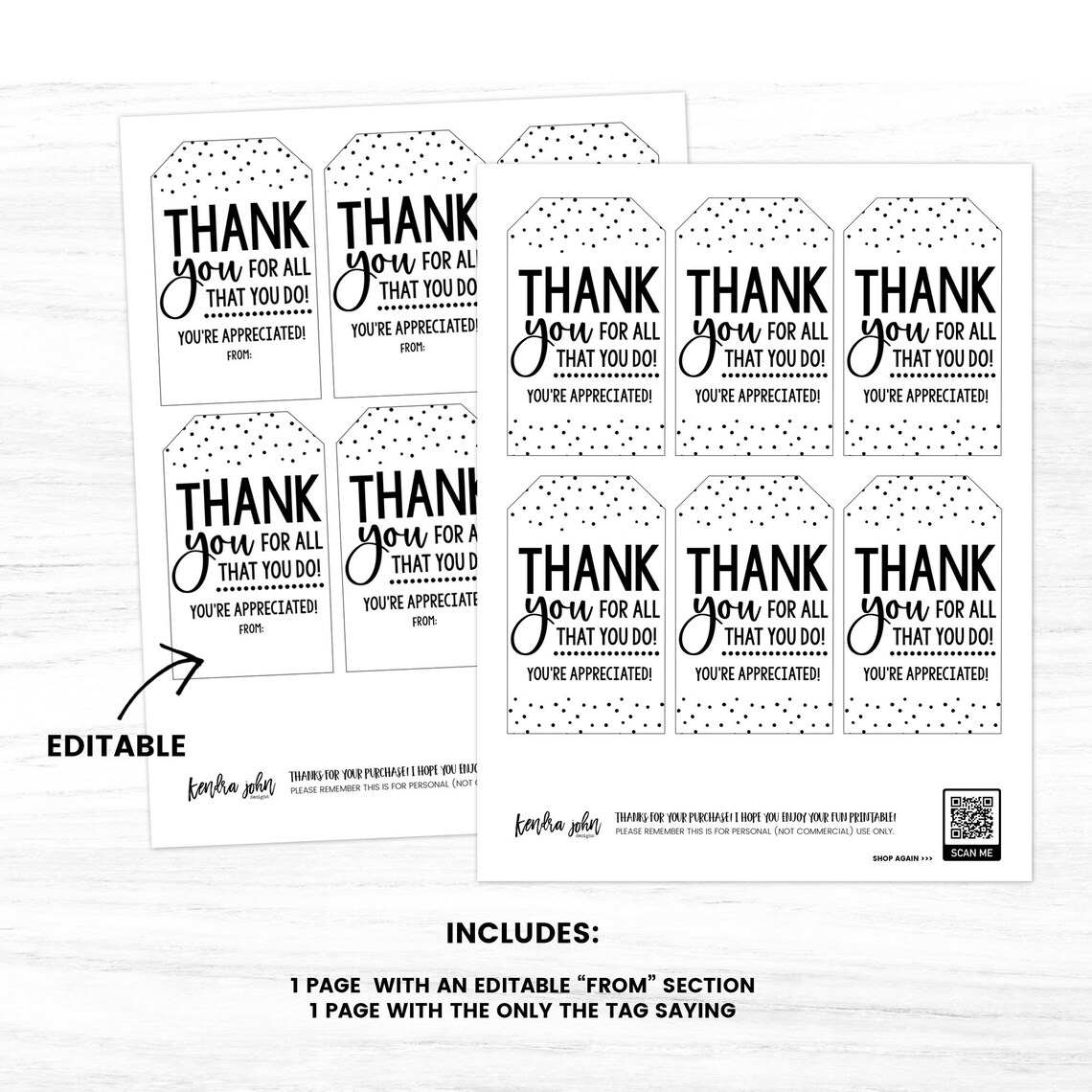 Employee Appreciation Gift Tags Employee Gifts Team Gifts Etsy