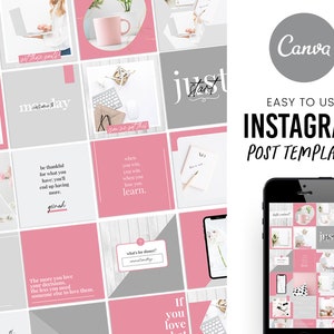 Instagram Post Templates, Canva Template for Instagram, IG Template Canva, Editable Social Media Templates, Canva Template