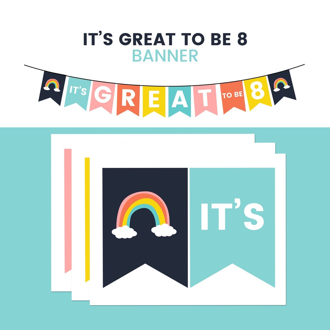 Great to Be 8 Banner, Great to Be 8, Primary Baptism Preview, Great to ...