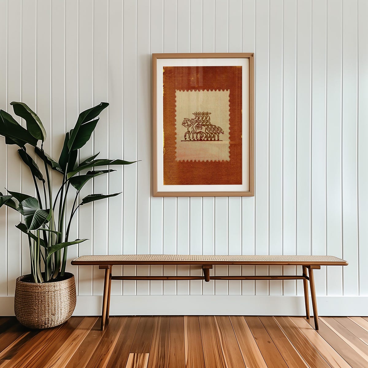 Rustic Mexico Stamp Art: Cowboys on Horseback Wall Print, Earthy Tones Traditional, Vintage Inspired Western Poster Print - Etsy 24*36