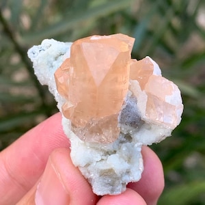Natural Double Terminated Topaz Crystals Bunch on Matrix Specimen from Skardu Mine, Raw Topaz Crystals, Natural Mineral. 26 Gram