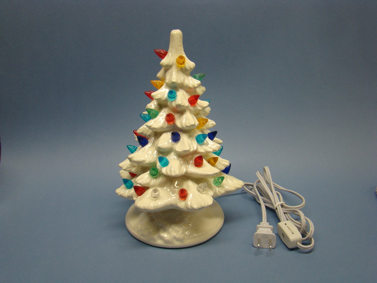 Handmade Ceramic Christmas Tree 10 Inch High. White Color Etsy