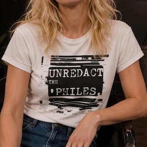 Epstein Files-skjorta I Unredact the 'Philes I Unisex protest-tröja bild 3