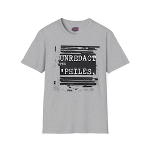 Epstein Files-skjorta I Unredact the 'Philes I Unisex protest-tröja Sport Grey