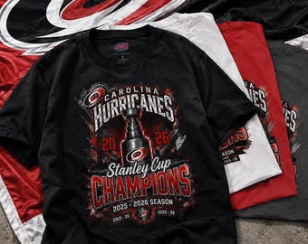 Carolina Hurricanes 2026 Stanley Cup Champions T-Shirt | Hockey Fan Tee