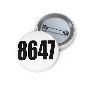 8647 James Comey Pin Button | Get Out