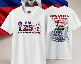 Haiti HAI World Cup 2026 Fußball Grafik T-Shirt | 26 Design