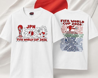 JPN 26 Fussball WM 2026 T-Shirt | Japan Fussball WM Tee