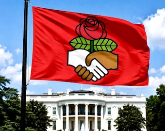 DSA Flag Democratic Socialists of America | Double-Sided Garden or Political Banner
