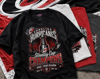Carolina Hurricanes 2026 Stanley Cup Champions T-Shirt | Hockey Fan Tee