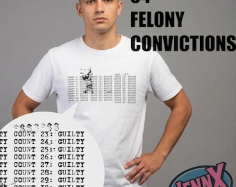 Trump has 34 Felony Guilty Convictions Shirt I Unique Typography Design