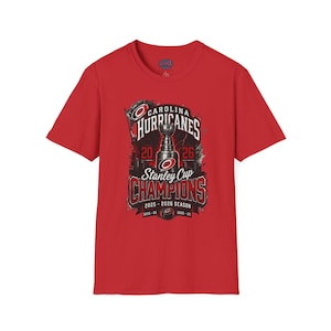 Carolina Hurricanes 2026 Stanley Cup Champions T-Shirt | Hockey Fan Tee Red