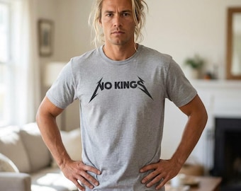 No Kings Matallica parody T-Shirt | Heavy Metal Protest