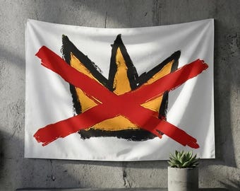 No Kings Indoor Tapestry | Hand-Drawn