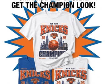 Camiseta de los New York Knicks campeones de 2026 / Horizonte de la ciudad de Nueva York