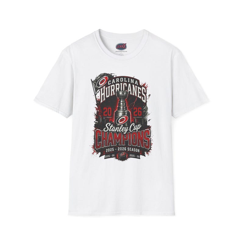 Carolina Hurricanes 2026 Stanley Cup Champions T-Shirt | Hockey Fan Tee White