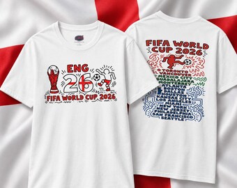 England Fussball WM 2026 T-Shirt | DE 26 Fan Bekleidung