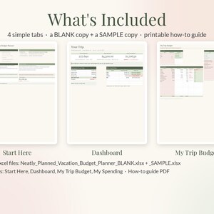 Vacation Budget Planner Spreadsheet for Google Sheets & Excel, Trip Planner with Countdown, Travel Expense Tracker, Split Costs image 10