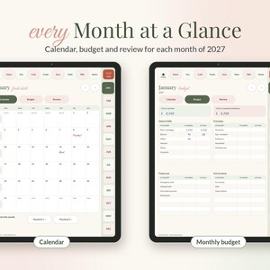 Digital Budget Planner 2027, Hyperlinked Money Planner for GoodNotes & Samsung Notes, iPad Android Finance Planner, Dark Mode, Stickers image 5