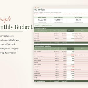 Foglio di calcolo per il metodo "palla di neve" per il rimborso dei debiti, strumento di monitoraggio del rimborso dei debiti, modello per Fogli Google ed Excel, pianificatore per il rimborso delle carte di credito, budget mensile, metodo "a valanga" immagine 5
