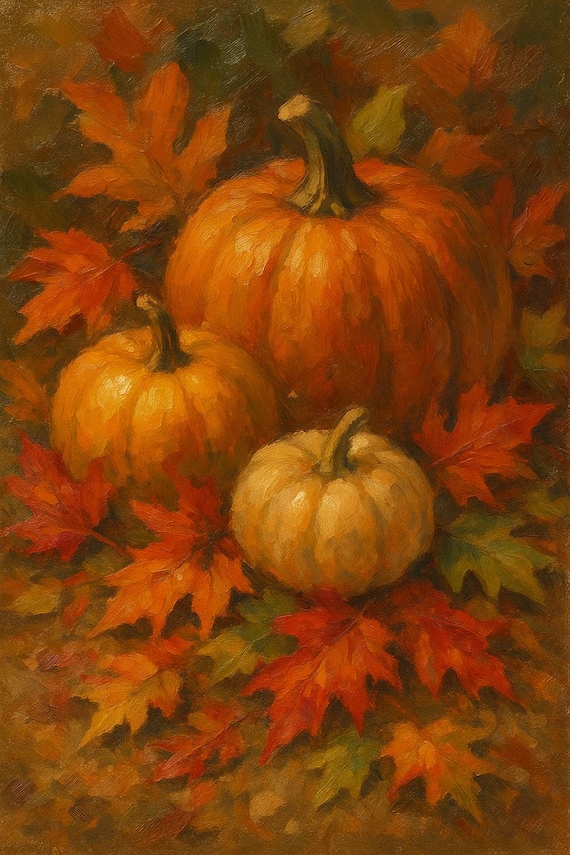 Vibrant Impressions: Expressive Brushstrokes Oil Painting on Canvas