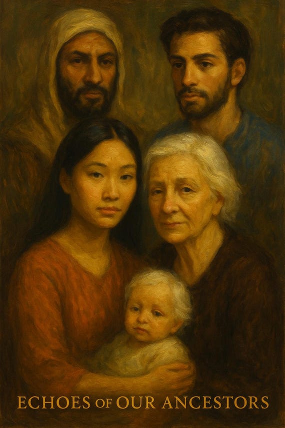 Ethereal Tapestry: Echos of Ancestral Memories - Cultural Roots Artwork - Timeless Visual Echo