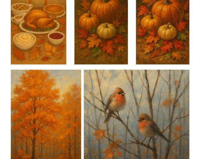 Fall Collection Bundle – Cozy Autumn Printable Set with Bonus Journal Gift