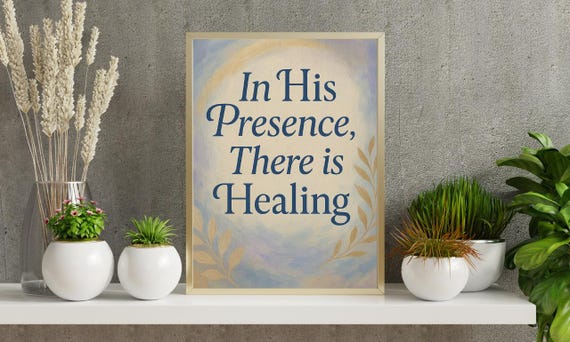 Christian Wall Art – Healing Bible Verse Poster (Digital Download)