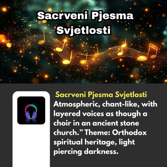 Sacrveni Pjesma Svjetlosti | Atmospheric Orthodox Chant with Layered Choir Voices & Sacred Light Theme