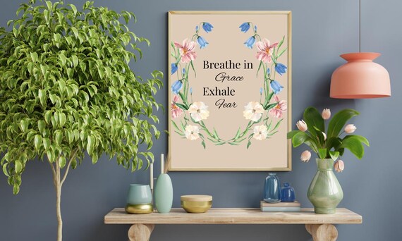 Embrace Peace and Faith with Inspirational Christian Quote Wall Art