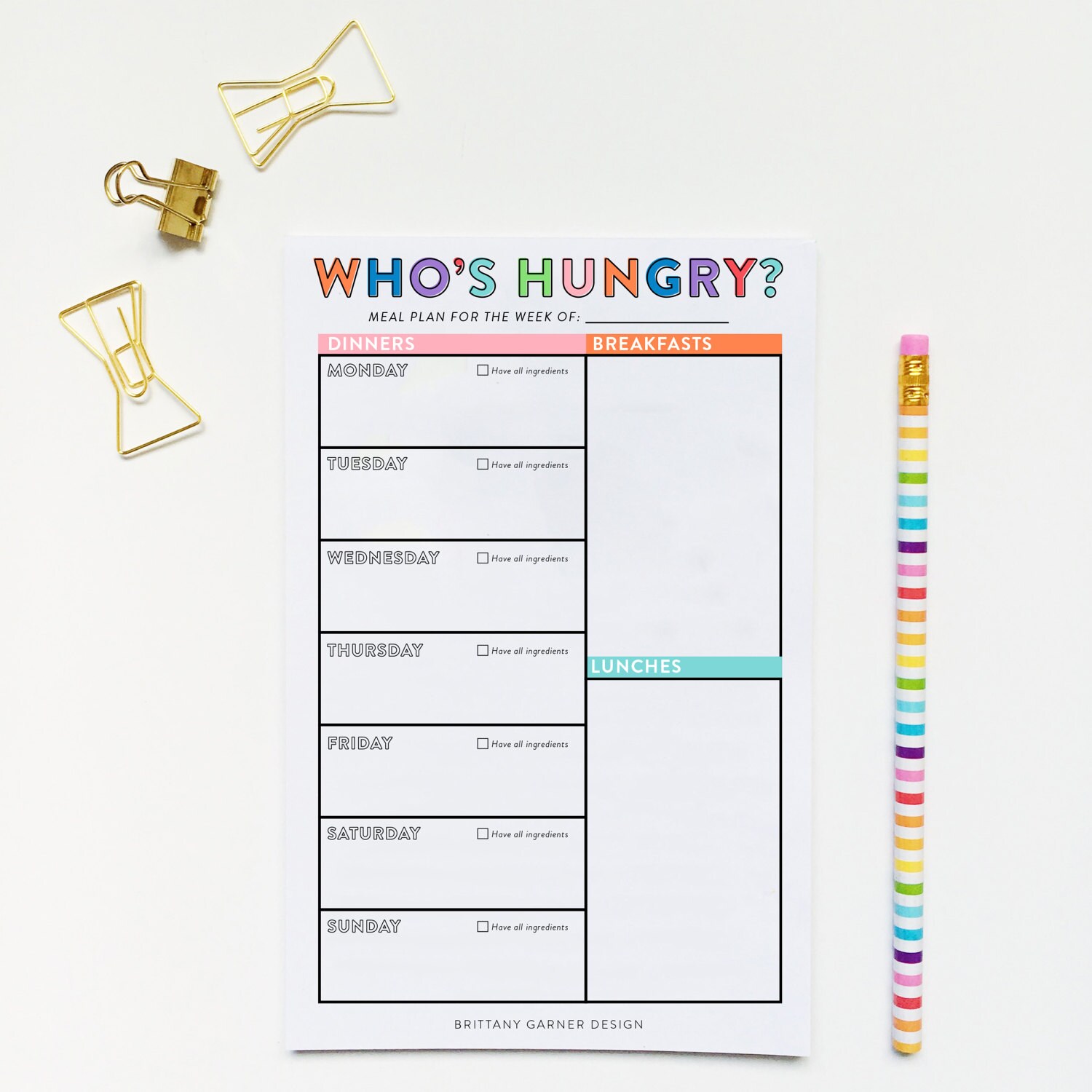 weekly meal planner meal planner meal planning printable