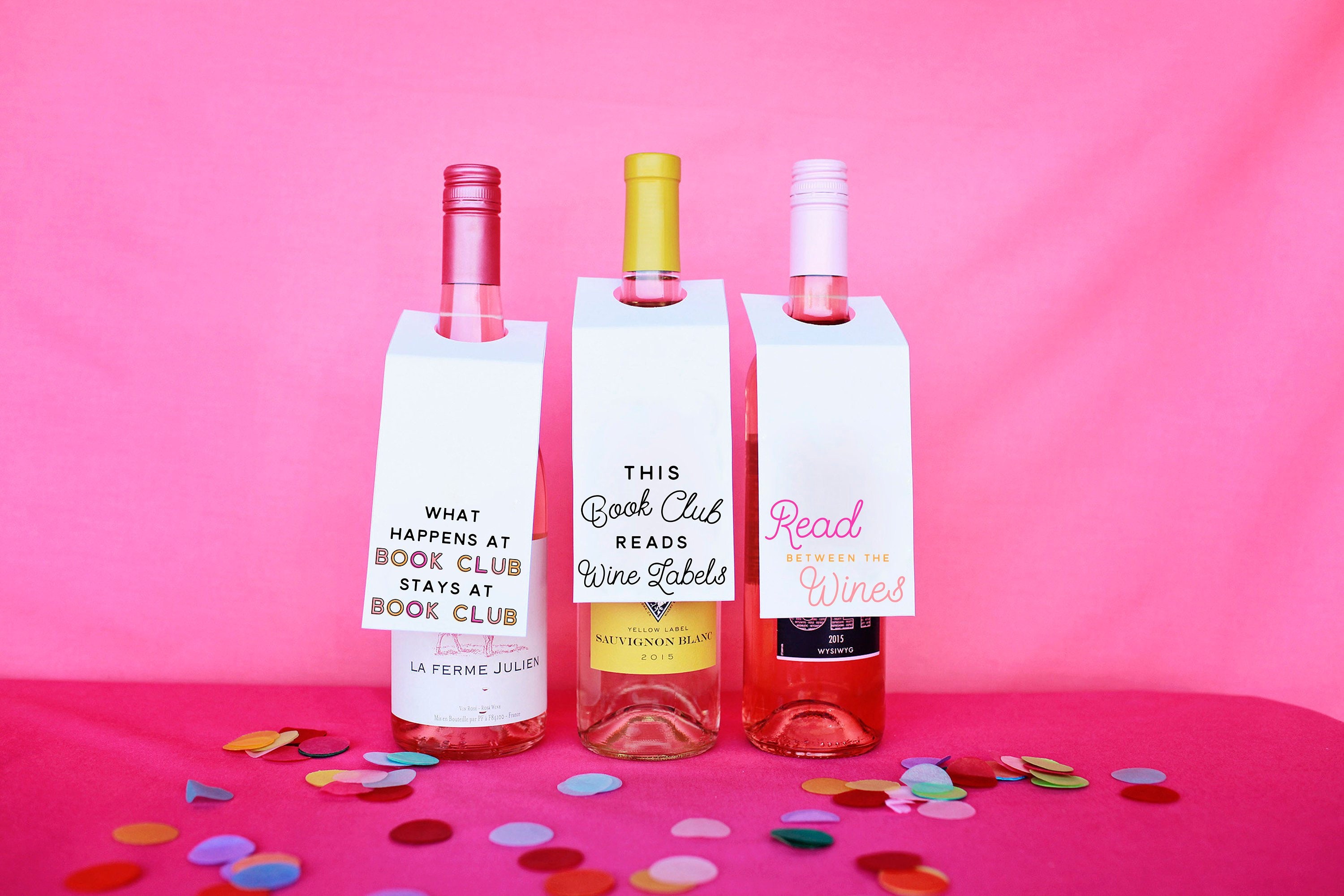 Book Club Wine Club, Printable For Book Clubs, Read