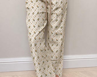 Pajama Bottoms Pants For Women Cotton Sleep Pants Loungwear