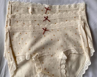 Organic Cotton Full Back Panties 3 pairs