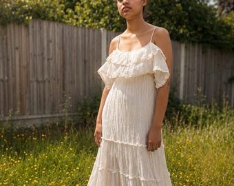 Handmade Cotton dress, Organic Cotton sleeveless Dress
