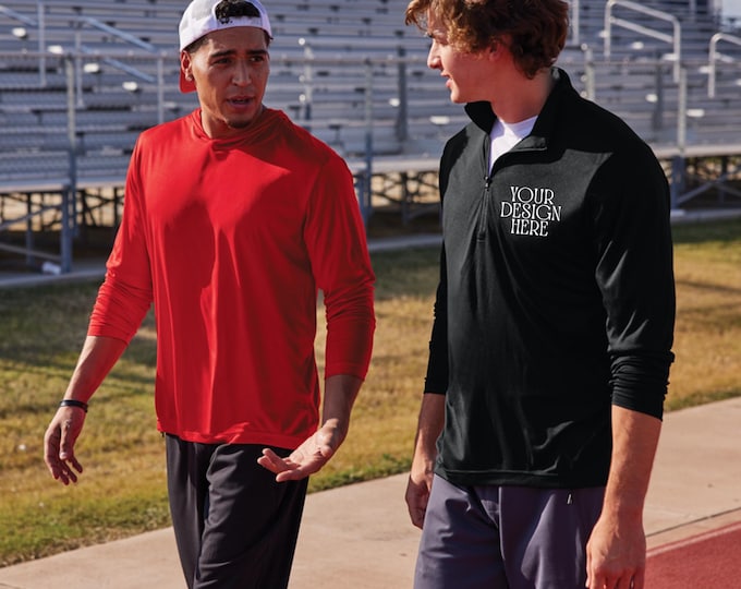 Custom Printed Unisex Quarter Zip Pullover | Sport-Tek ST357 | Moisture-Wicking, Odor-Resistant Activewear