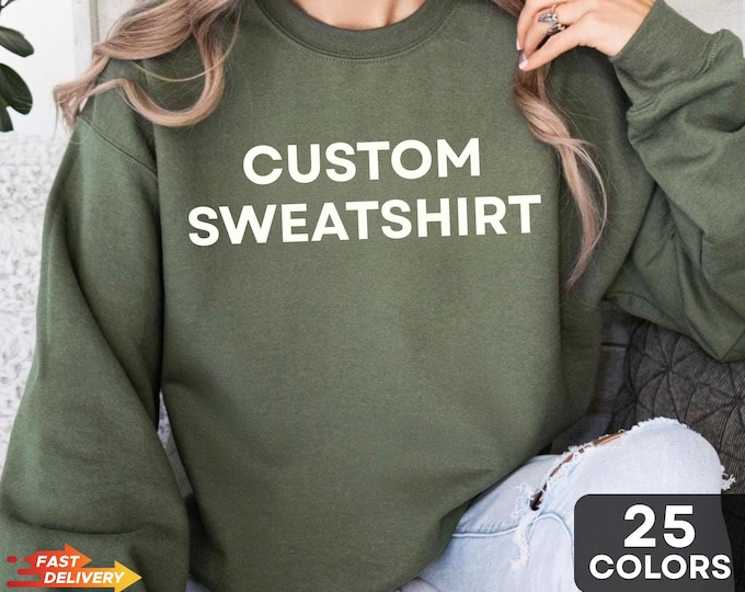Custom Logo Sweatshirt, Small business sweatshirt, Business Logo Sweater, Custom School Logo Shirt, Business Logo Shirt, Custom Brand Shirt