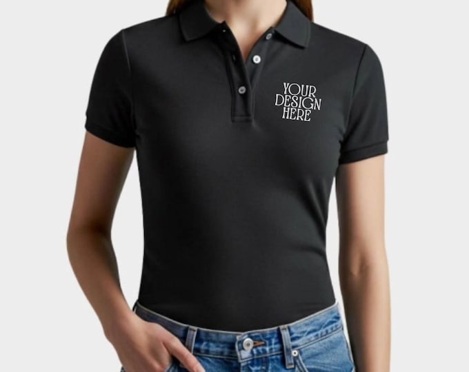 Custom Embroidered Polo, Personalized Business Logo, Company Polo Shirt, Golf Polo Shirt, Customized Golf Polo Shirt
