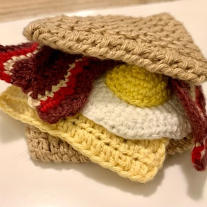 Waffle Sandwich Crochet Pattern PDF ONLY!!!