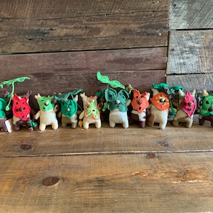 Jouet au crochet Korok Amigurumi inspiré de The Legend of Zelda : The Breath of the Wild, peluche fait main PRÊT À L'EXPÉDITION ! -seul le style H reste