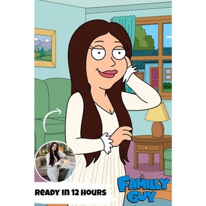 Custom Family Guy Portrait | Personalized Cartoon Drawing | Family portrait | Couple art | Family Guy Drawings | Fathers Day Gift