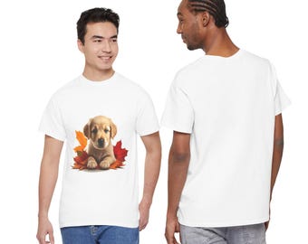 Golden retriever puppy herfst T-shirt cadeau voor haar/hem verjaardag